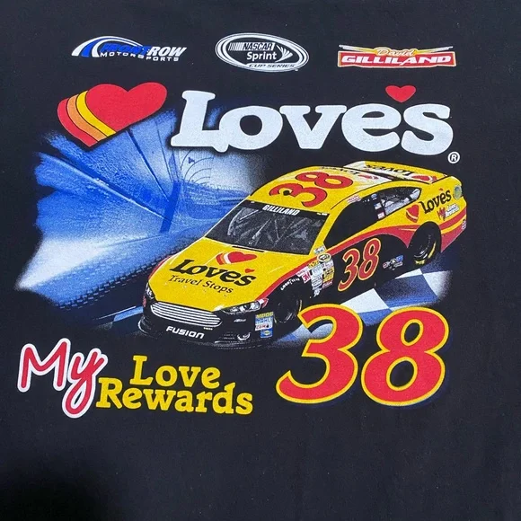 NASCAR Loves 38 by JH DESIGN Men’s Oversized TShirt Size 2XL